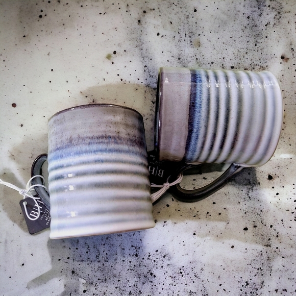 🆕️ Reactive Glaze Striped 18oz Mugs - NWT - Picture 8 of 8